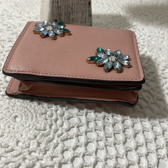 Aldo blush vegan leather compact wallet with jewels - Picture 4 of 7